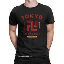 Camiseta del grupo juvenil de Tokio para hombre, camisa de Los Vengadores de Tokio, camisetas únicas de Anime Harajuku, ropa de algodón Premium, novedad