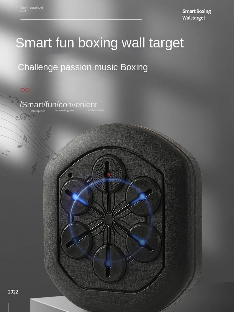 Machine de boxe musicale intelligente et amusante, équipement mural  d'intérieur pour les exercices d'agilité et de réaction, cible électronique  pour l'entraînement à la boxe - AliExpress