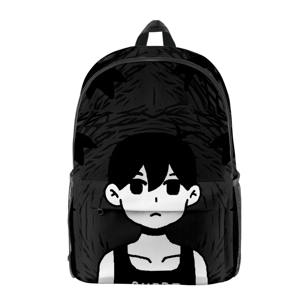 Popular Novelty Omori Cartoon pupil Bookbag Notebook Backpacks 3D Print Oxford Waterproof Boys/Girls Casual Travel Backpacks
