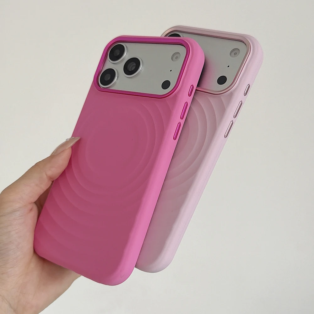 Water Ripples Liquid Silicone Shockproof Phone Case with Strong Magnetic Grip