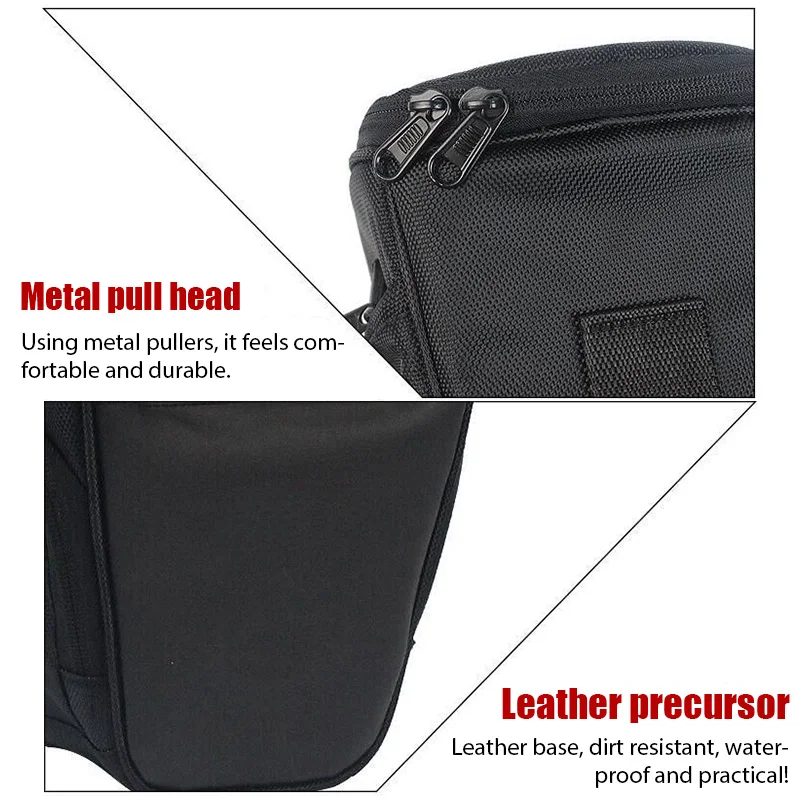 Waterproof Black Camera Shoulder Bag for DSLR Photographic Equipment