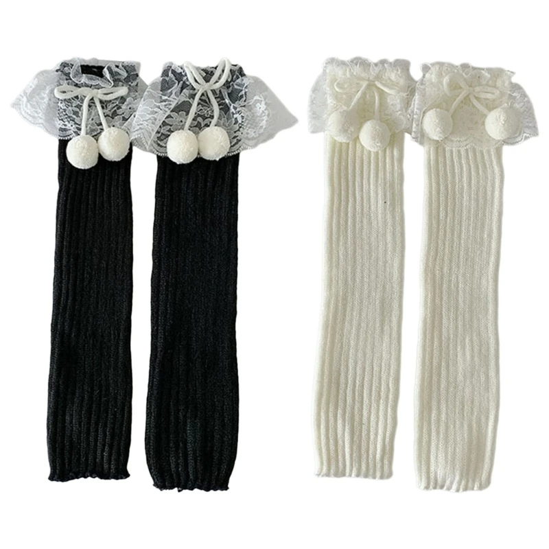 

Women's Leg Warmers Knitted Leg Sleeve Summer Students Girls JK Foot Cover Gift
