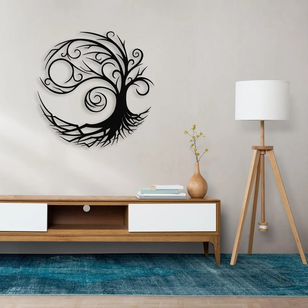 

1pc Metal Iron Stunning Tree of Life Art Modern Home Decor Wall Hanging Decor Adds Artistic Flair and Natural Elegance Any Room