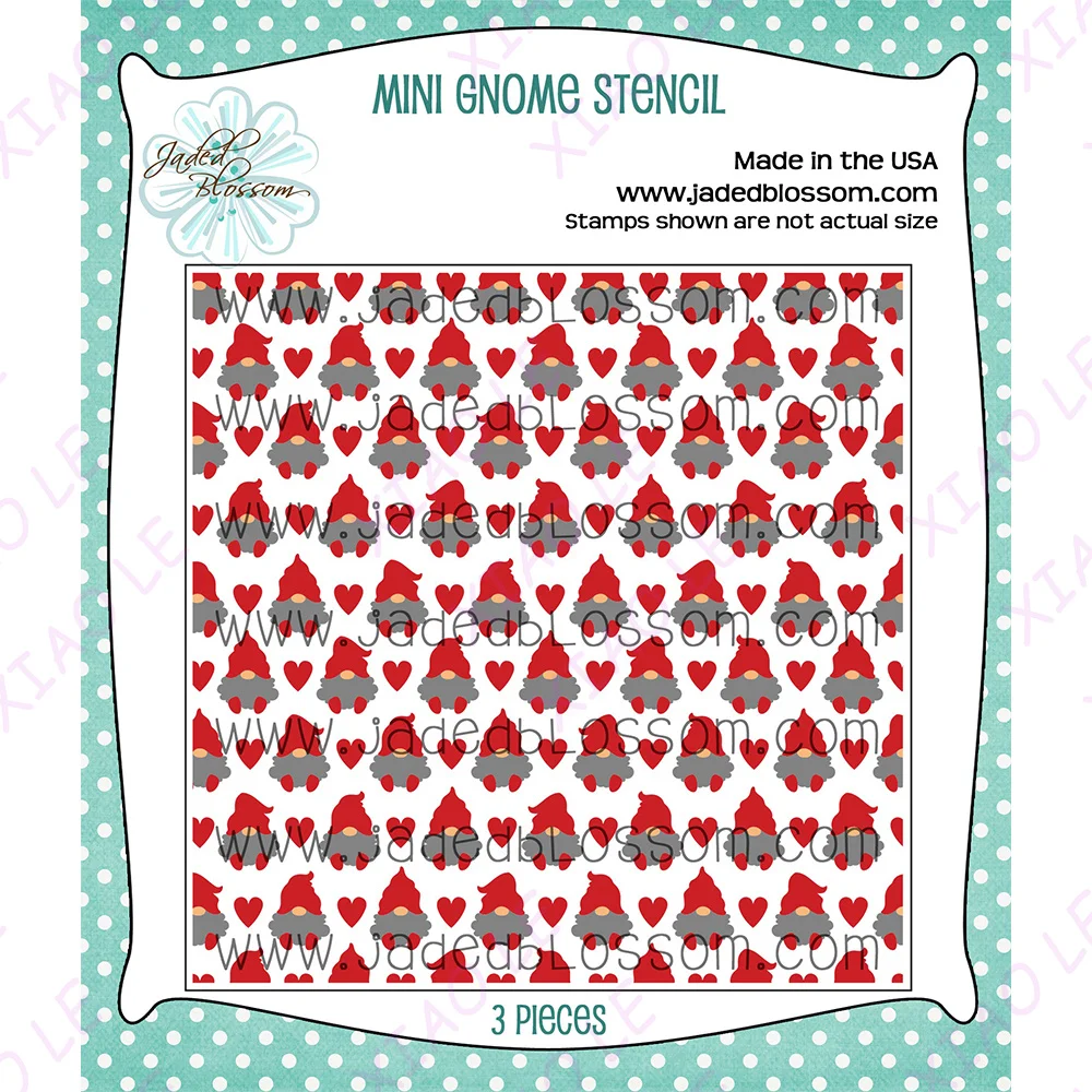 Gnome Friends Gingerbread Holiday Metal Cutting Dies for Crafts and Scrapbooking