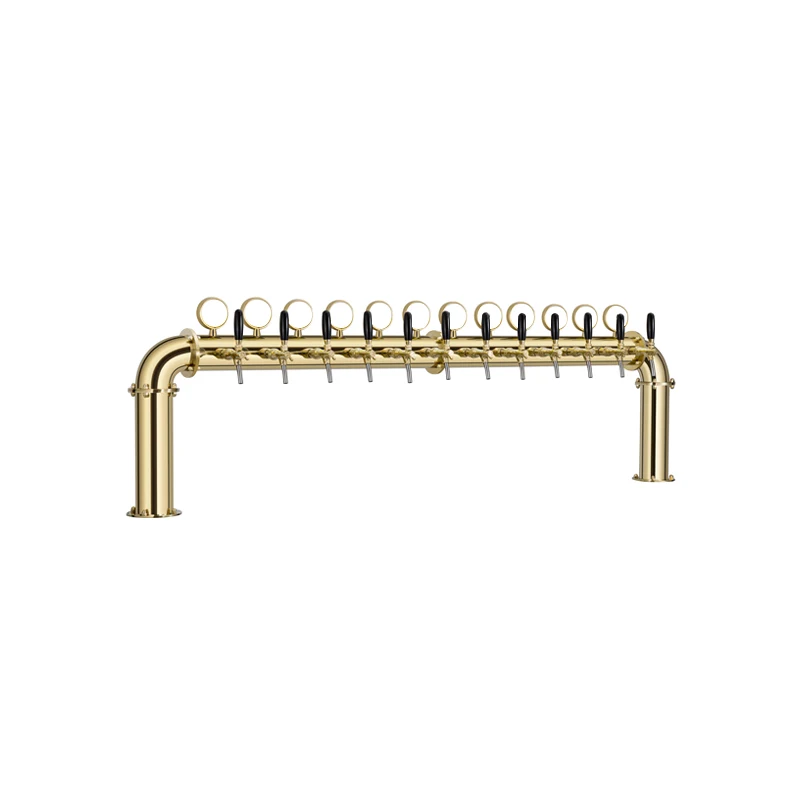 

Home Brew 12 Tap Gold/Silver Color Stainless Steel Beer Tower Bridge for Beer Bar ( Made to Order )