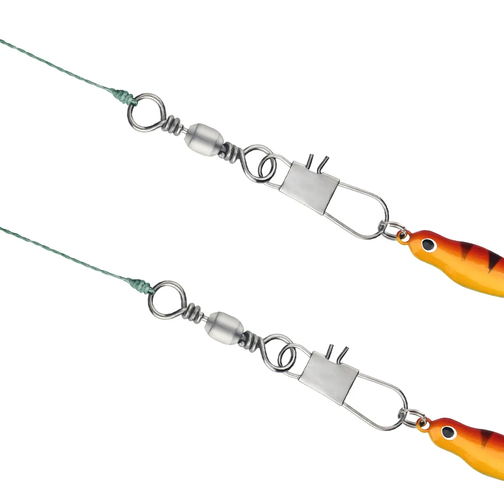 DNDYUJU 20-100 pièces émerillons tonneau acier carbone pour pêche brochet - Connecteur leurres pin