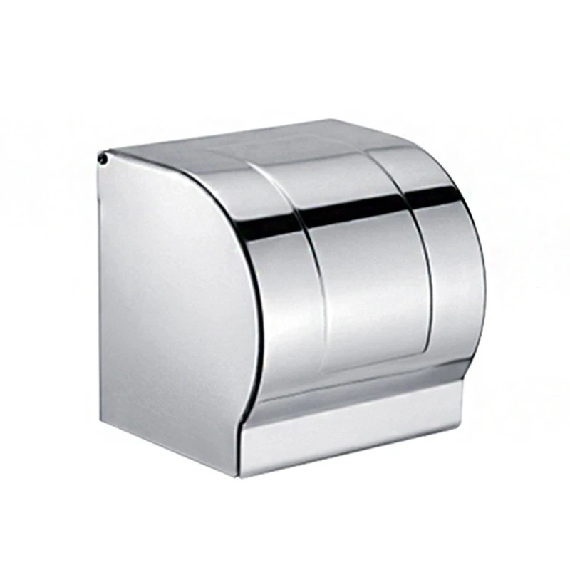 Wall-mounted Tissue Box Stainless Steel Tissue Roll Dispenser Toilet Paper Holder for Bathroom Kitchen Sealed Waterproof