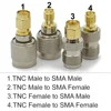 Connector TNC to SMA Adapter Male plug & Female jack RF Coaxial Adapter Test Converter Brass 50ohm Straight Wire Terminals TNC 2