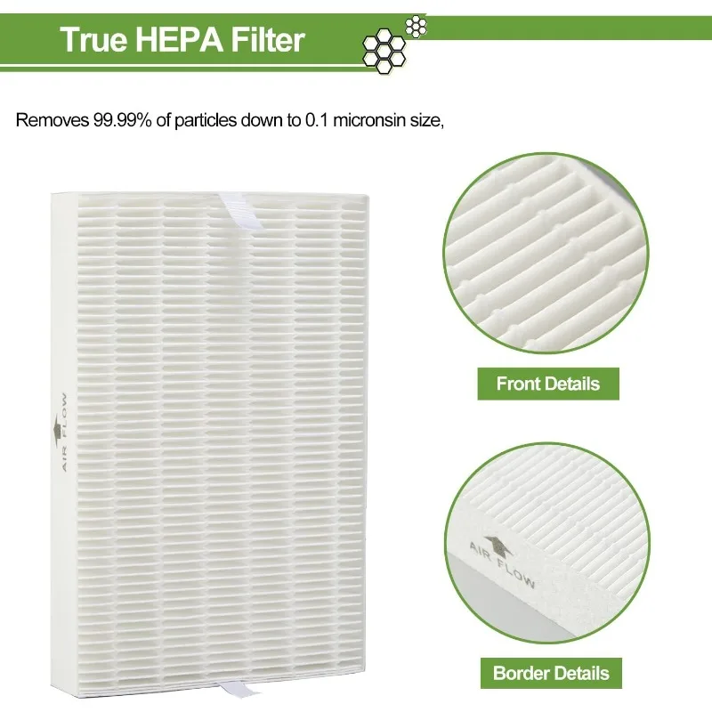 6 Pack HPA300 HEPA Filter Replacement for Honeywell Air Purifiers HPA300 Series, HPA300, HPA304, HPA8350, HPA300VP, HPA3300b, HP 5