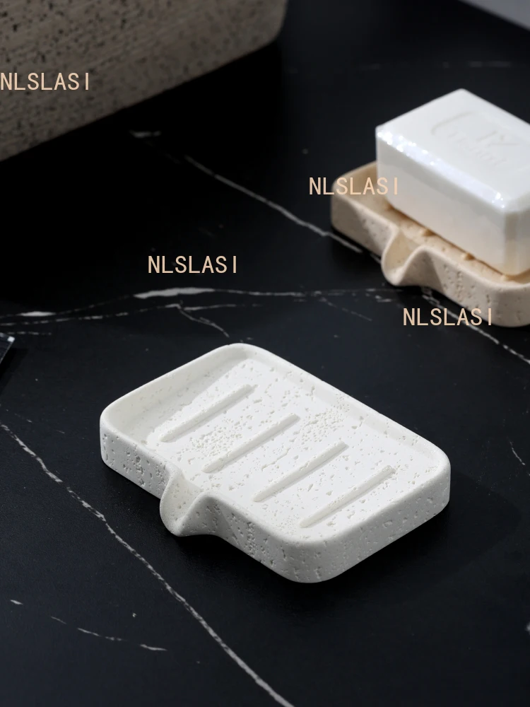 1pcs Drain Soap Box Light Luxury Style High-end for Household Bathroom Storage Rack  Bathroom Accessories Soap Dish Holder