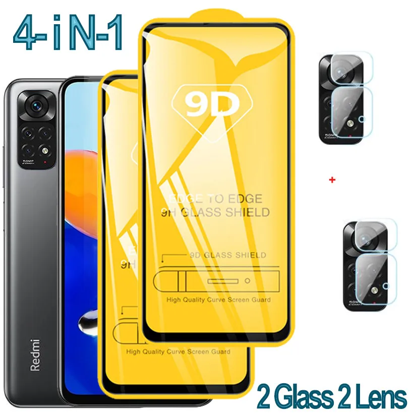 Pelicula Redmi Note 11,Glass For Xiaomi Redmi Note 11 10 Pro Tempered Glass 11 S Screen Protector Redmi Note11 Pro Plus 5g 11S mobile protector Screen Protectors