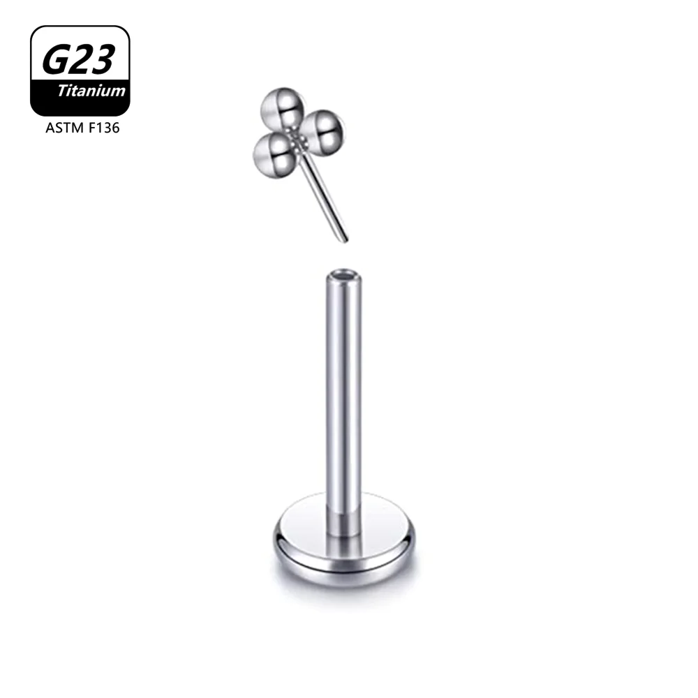 1/10PCS F136 Titan Piercing Bolzen Kleine Labret Koreanische Mode Pin Ohrringe Kreuz Stud Frauen Körper Schmuck – Detail 9