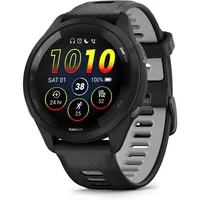Forerunner 265 Running Smartwatch, Colorful AMOLED Display, Training Metrics and Recovery Insights, Black and Powder Gray 1