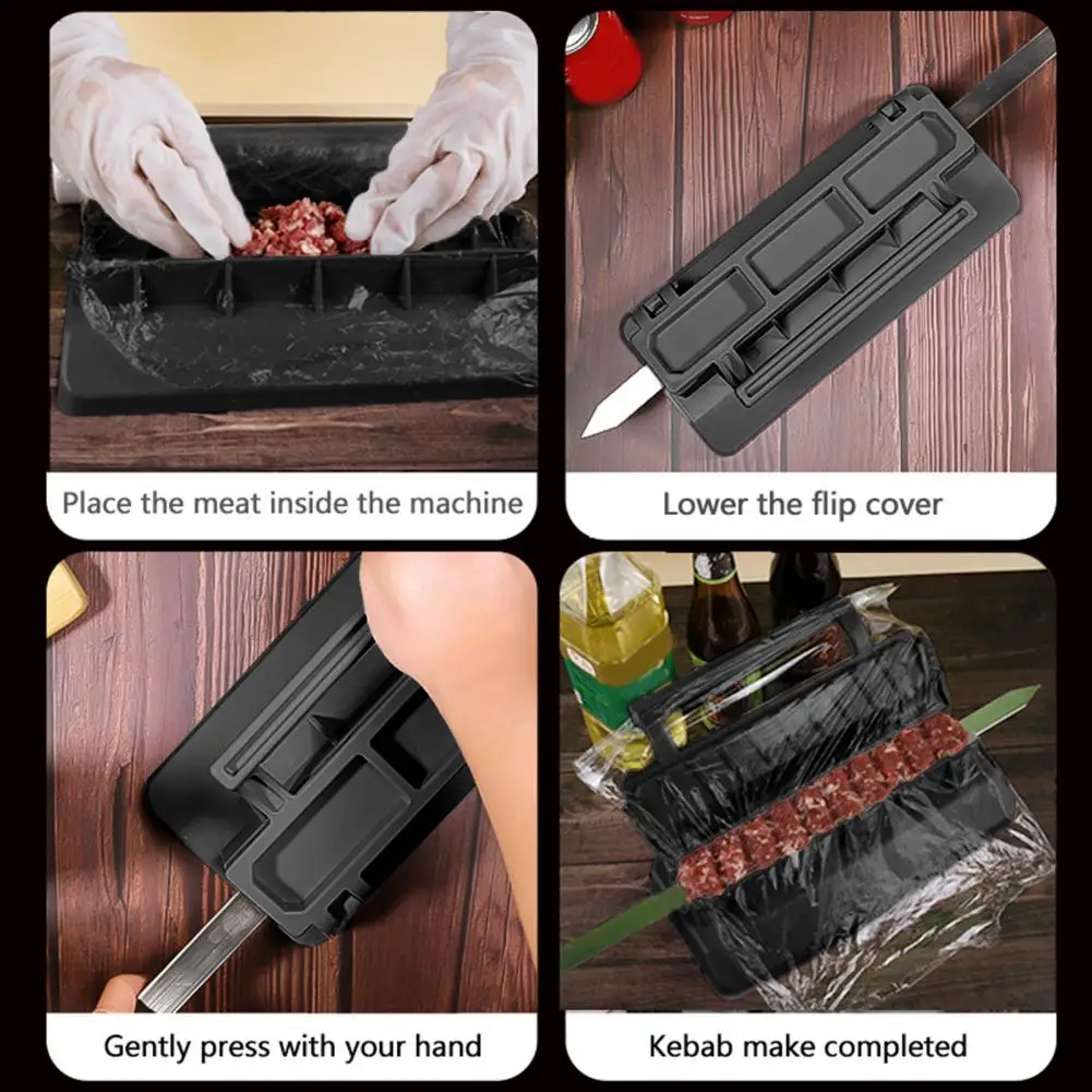 Food-safe Kebab Maker Professional Style Kebab Skewers Professional Style Maker for Hassle-free Bbq for Home Outdoor
