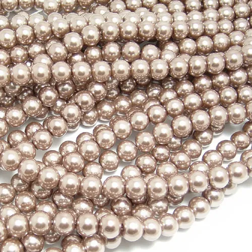 Vibrant Glass Dyeing Color Round Imitation Pearl Beads for DIY Jewelry and Accessories