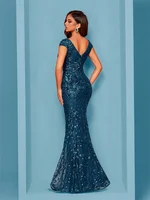 Elegant Blue Evening Dress For Women Long 2025 Luxury Mermaid Formal Sequins Prom Wedding Party Cocktail Dresses - Image 2