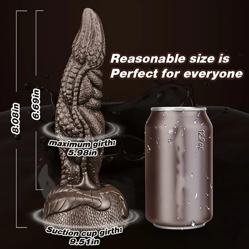 Liquid Silicone Realistic Strong Suction Prostate Massager Dildos Large Butt Plug Animal Monster Dragon Dildo Sex Toys For Women