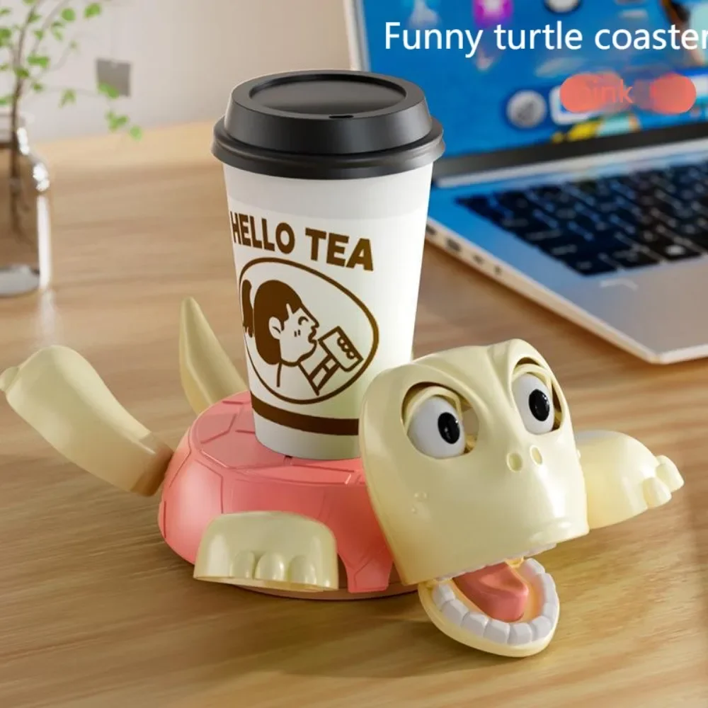 Fun Coaster Turtle Cup Pad 3d Printed Panicked Turtle Cup Mat Tea Coffee Mug Drinks Holder Tableware Decorative Home Decor