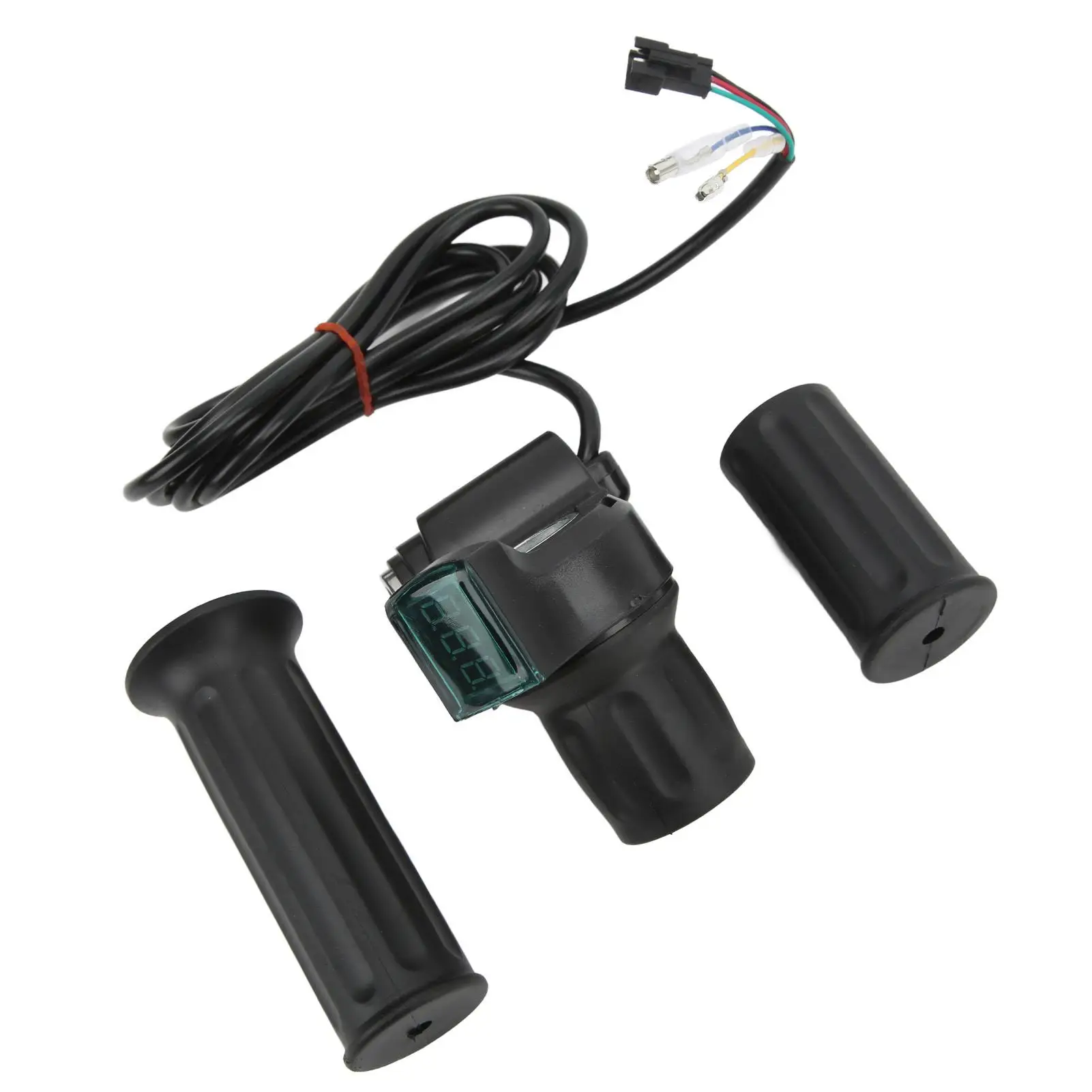 Universal for electric Bike Twist Throttle Kit with Digital Display-Right Half Grip for E-Bikes & E-Vehicles