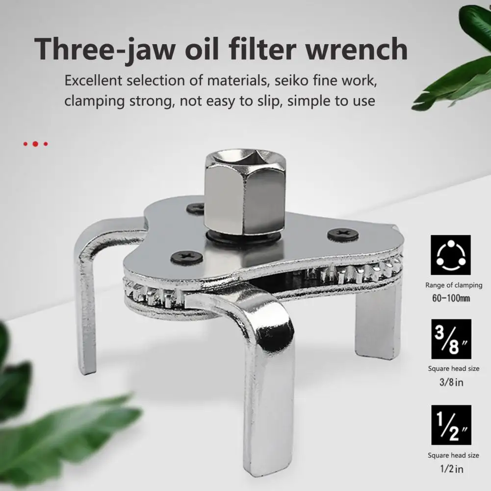 

HOT SALES！New Arrival Oil Filter Wrench Two Way 3 Jaws Adjustable Auto Car Repair Tool Oil Filter Removal for Workshop