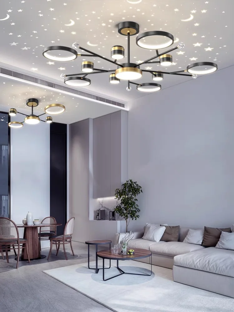 2023-New-Modern-Chandelier-LED-Lustre-Starry-Sky-for-Living-Room ...