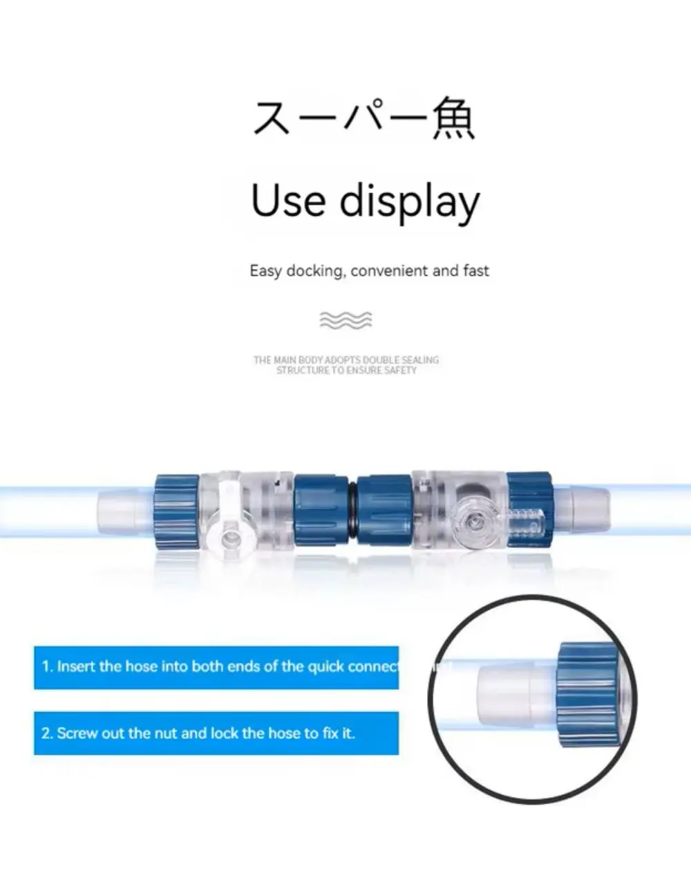 Aquarium Filter Water Valve Hose 12/16mm Flow Control Double Tap Quick Release Connector Fish Tank Filter Replace Accessories