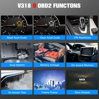 V318 OBD2 Car Diagnostic Scan Tool Automotive ODB2 Code Reader with Russian OBD 2 Scanner Auto Tools PK ELM 327 V 1.5 2