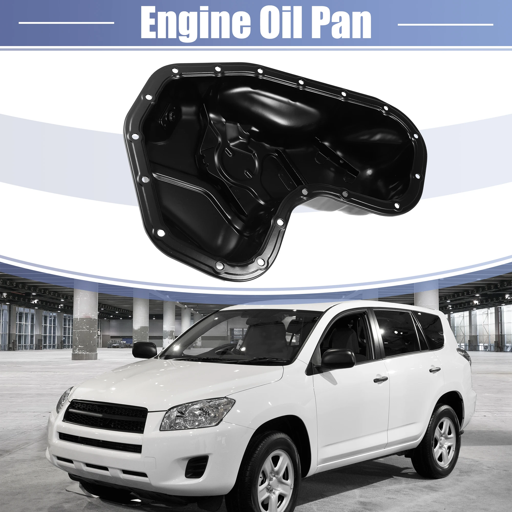 X Autohaux Transmission Oil Pan oil drain pan For Toyota Camry 2007-For Toyota Highlander 2008-Venza 09-16 12102-31050
