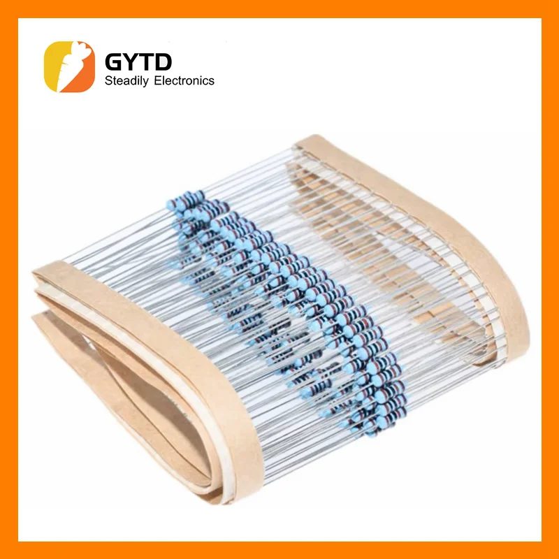 

50pcs 1/2W Metal film resistor 0R-4.7M 0.1R 150R 200R 240R 470R 1K 2.4K 4.7K 10K 24K 51K 750K 0.1 0.22 100 300 470 ohms 0.5W