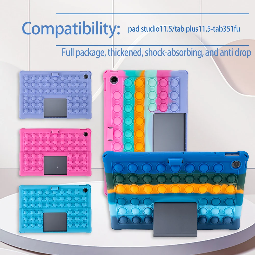 Child-Friendly Silicone Tablet Case with Shoulder Strap - Durable & Safe Protection