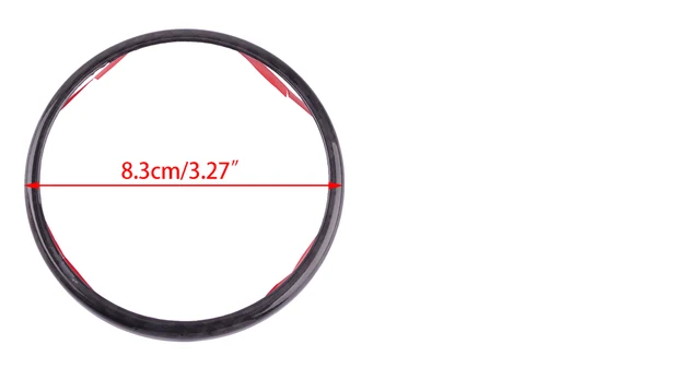 Anello Nero Lucido Per Griglia Alfa Romeo Stelvio 2017-2023 - Decorazione E Protezione Logo