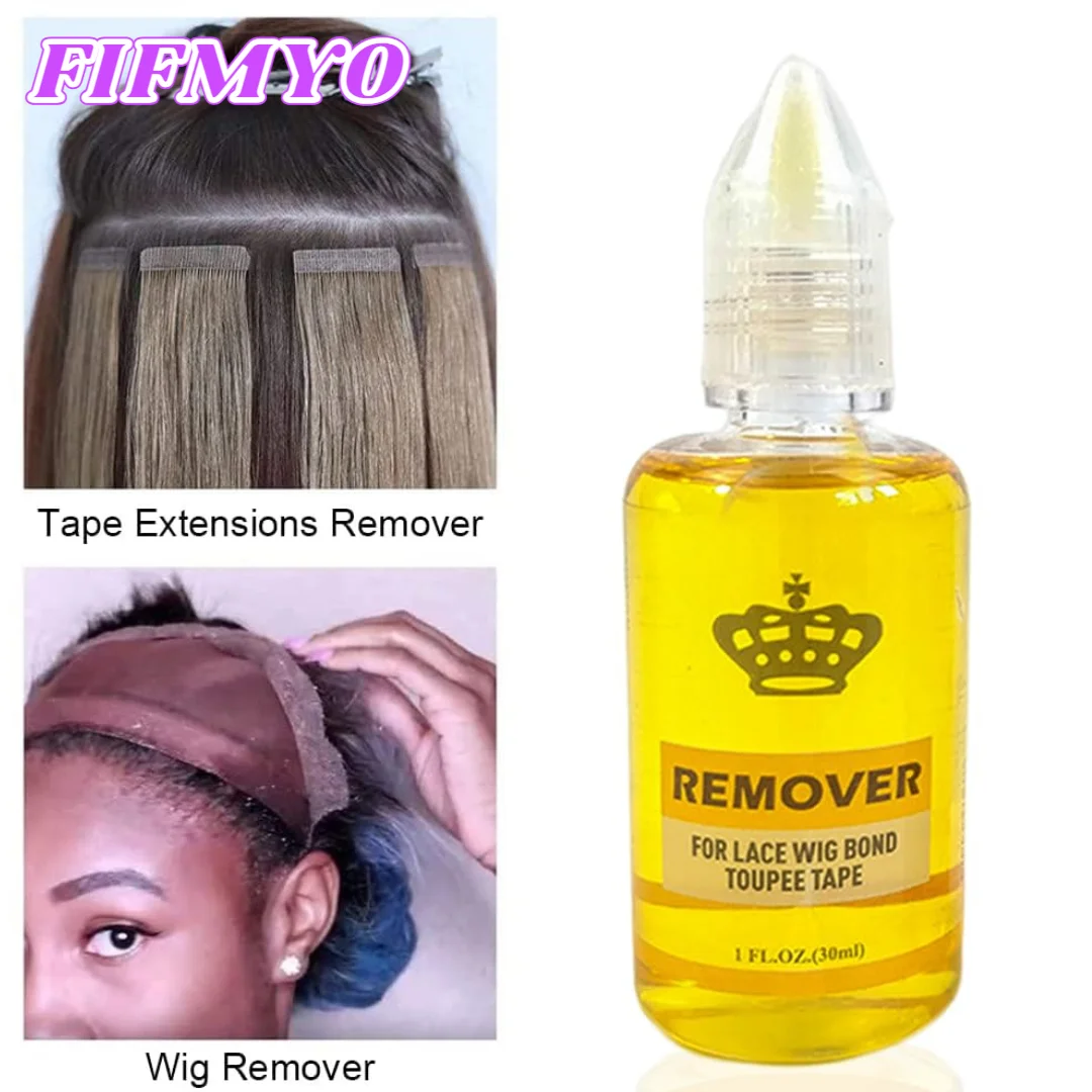 

Adhesive Remover Solvent for Hair Glue Bonding Residue Lace Glue Remover Fast Acting Hair Extensions Remover Wig Glue Remover