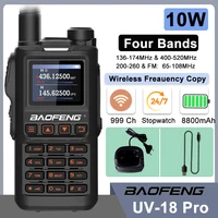 Baofeng UV18 Pro 10W High Power Walkie Talkie Type C Dual Band UHF VHF Long Range UV18i UV18L UV18H UV-G28 FM Ham Two Way Radio 1