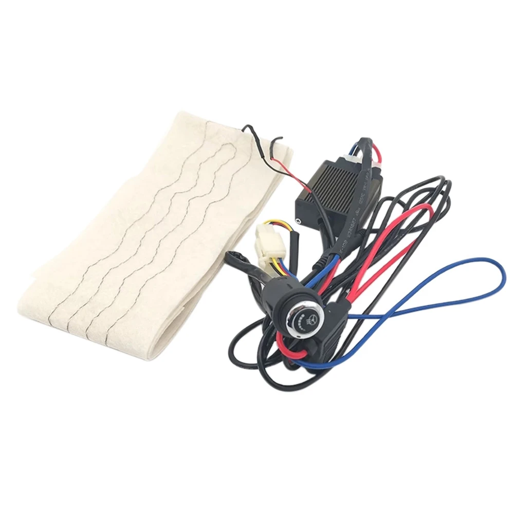 

Комплект нагревательных подушек на руль автомобиля, 12 В, нагревательная подушка из углеродного волокна с 6-скоростным регулируемым подогревом рулевого колеса