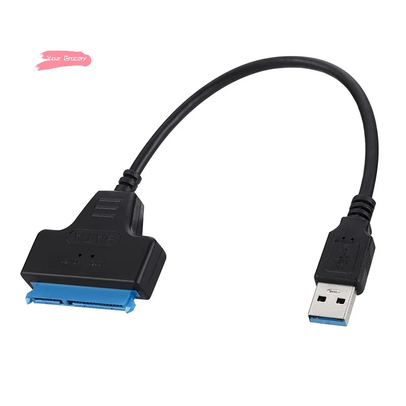 Y-ABS 22핀 SATA 3 HDD SSD 외장 하드 드라이브 어댑터 SATA-USB 3.0/타입-C/2 in 1 USB3.0 타입-C 케이블 최대 6Gbps 2.5인치