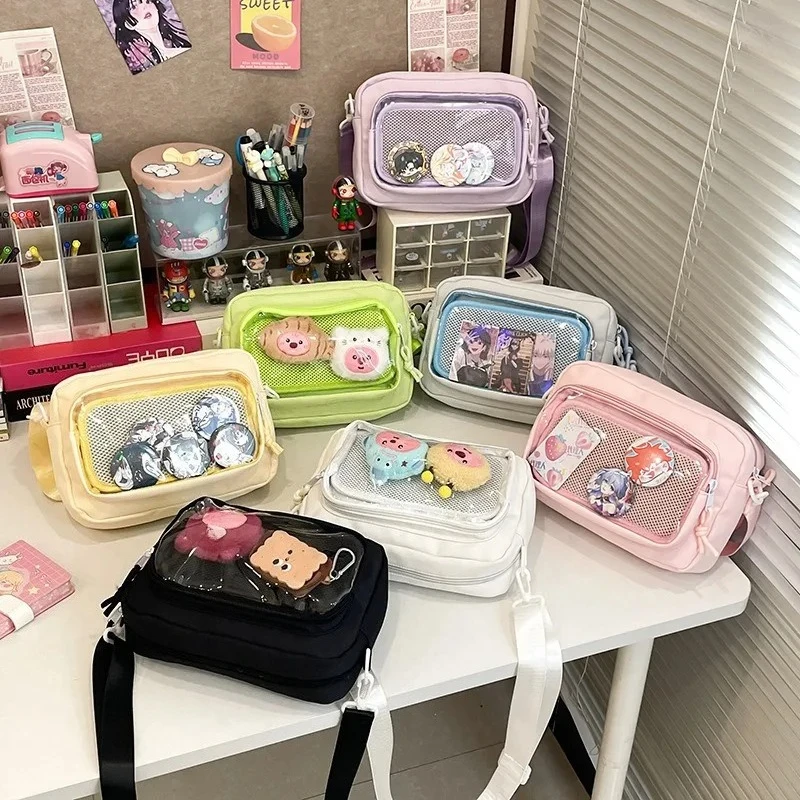 かわいいbag、5色(161) Japanese Harajuku Itabag Girls Transparent Bag with Coin