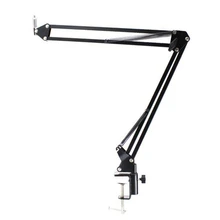 

Recording Webcam Holder Stand Clip Mic Adjustable Suspension Boom Table Bracket With Shock Holder Mount For Webcam