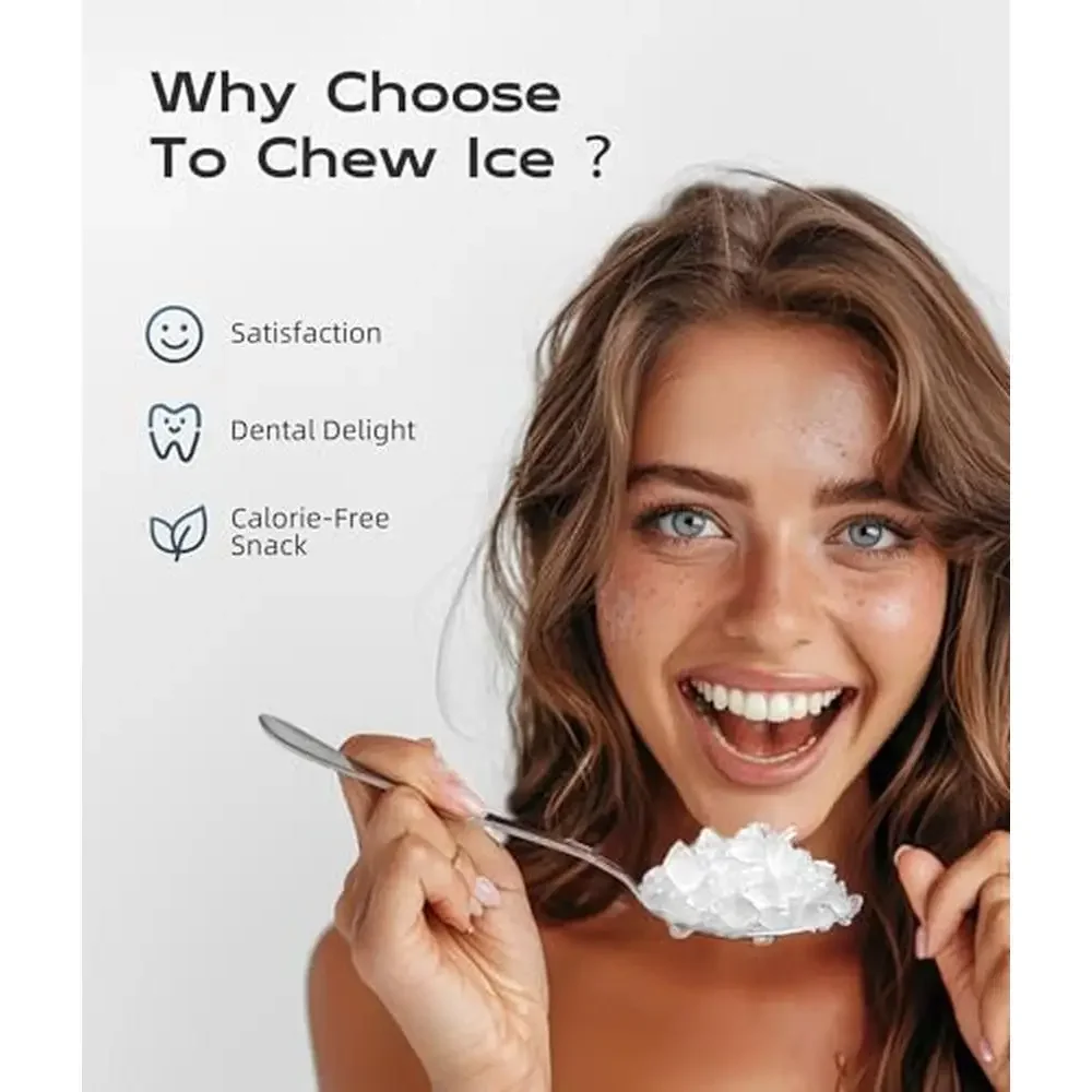 Crushed Pellet Nugget Ice Maker Machine 33lbs/24H Self-Cleaning Operation Easy Add Water Compact Design Portable Countertop Ice 2