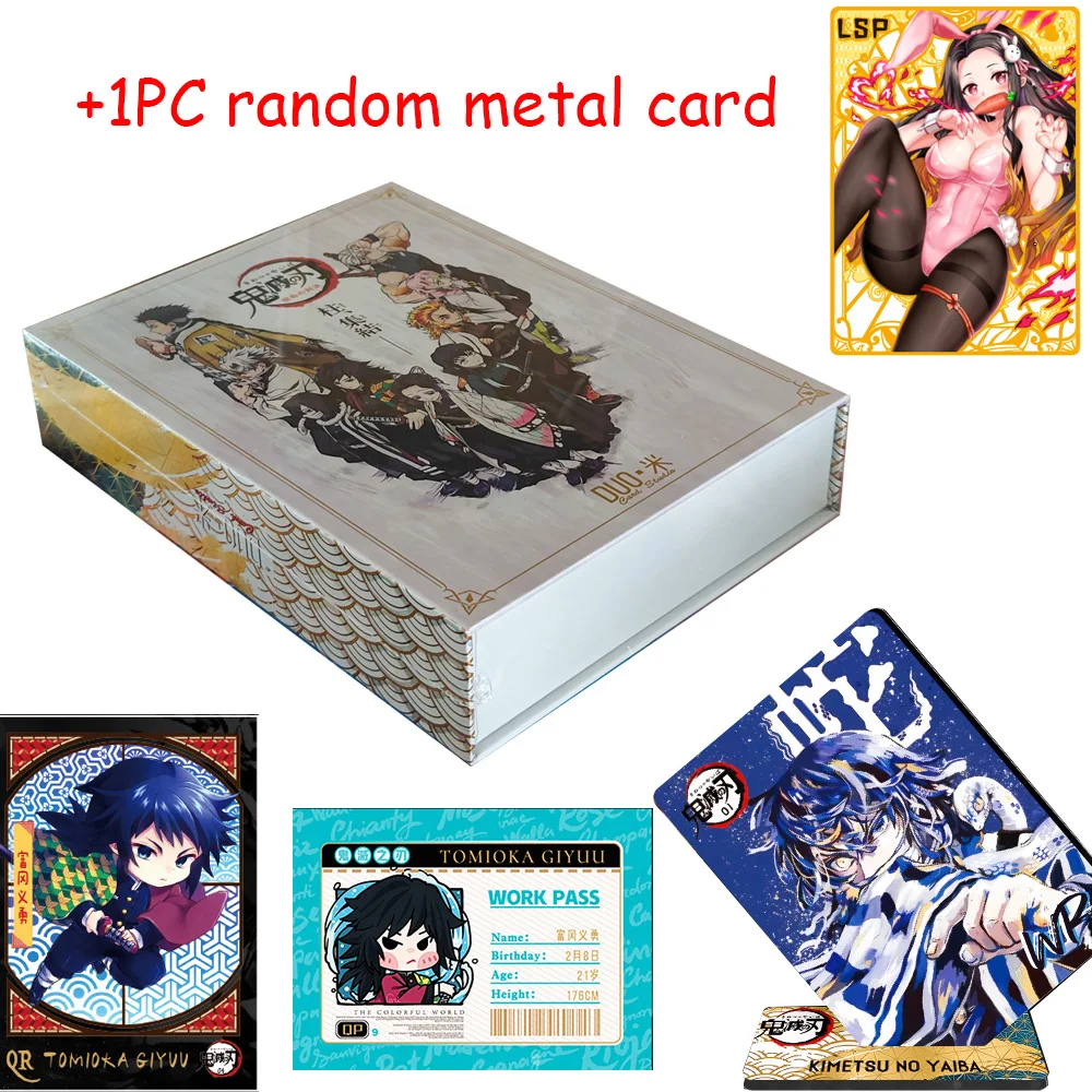 

New DUO Mi Demon Slayer Card Booster Box TCG Game Cards Kimetsu Yaiba Table Playing Toys For Family Children Christma Gifts