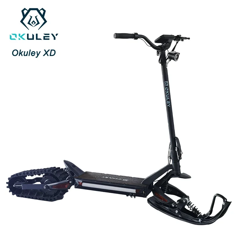New Okure XD1500 Snow Scooter 52V 23.4Ah 2000W Motor Snow Electric Scooter Electronic Brake Maximum Speed 30km/h