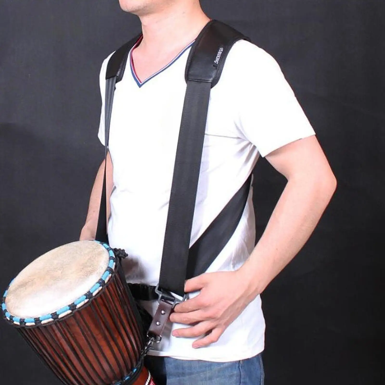 Padded Djembe Shoulder Strap Hand Drum Percussion Drum Belt Sling Harness