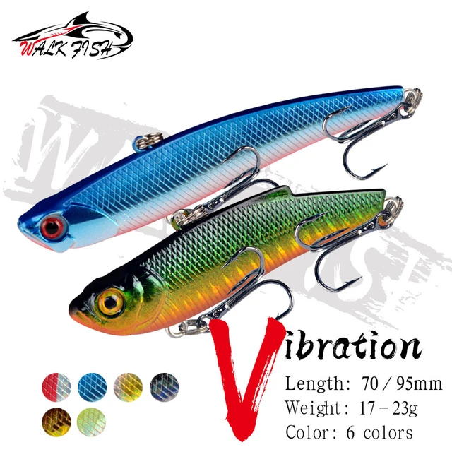 WALK FISH 1PCS VIB Sinking 89mm 18g Fishing Lure Hard Baits Wobbler Plastic  Artificial Vibration Winter Ice Tackle Bass Pike