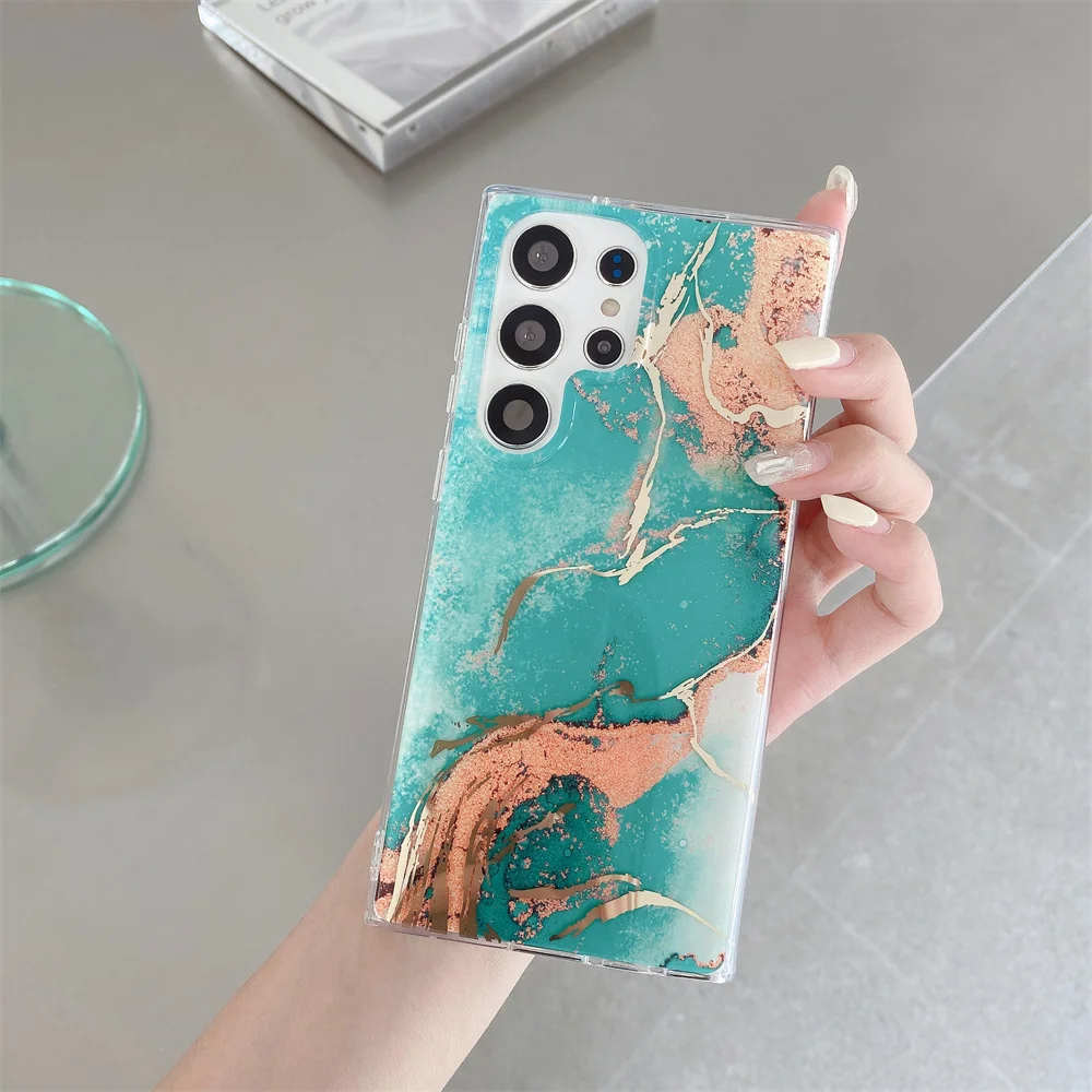 Glitter Marble Hard Phone Case – Stylish Protective Cover