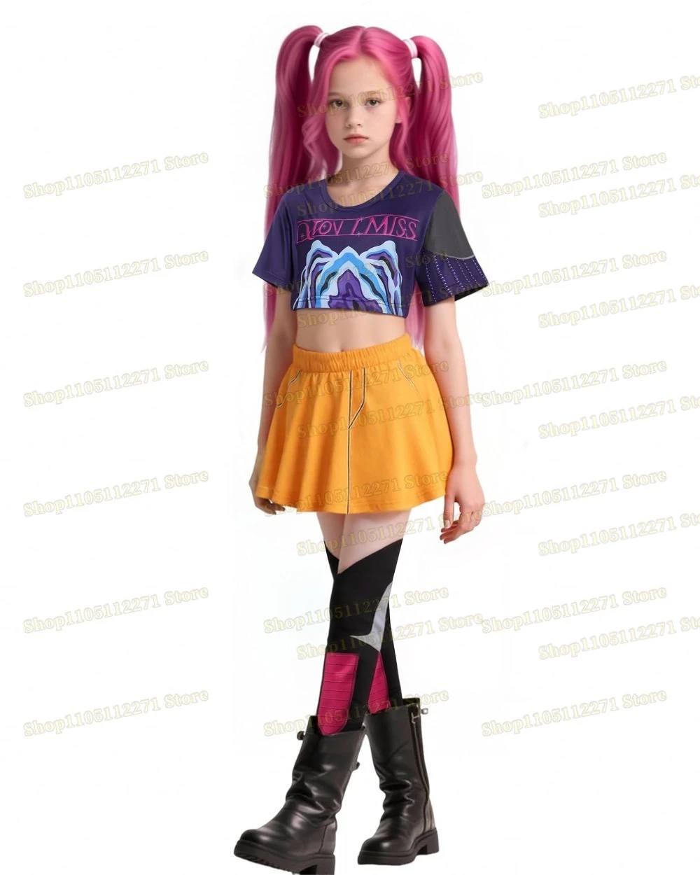 Disfraz De Cantante Pop Para Niñas - Conjunto De 3 Piezas (chaqueta, Top Y Pantalones) Para Halloween, Cosplay Y Fiestas