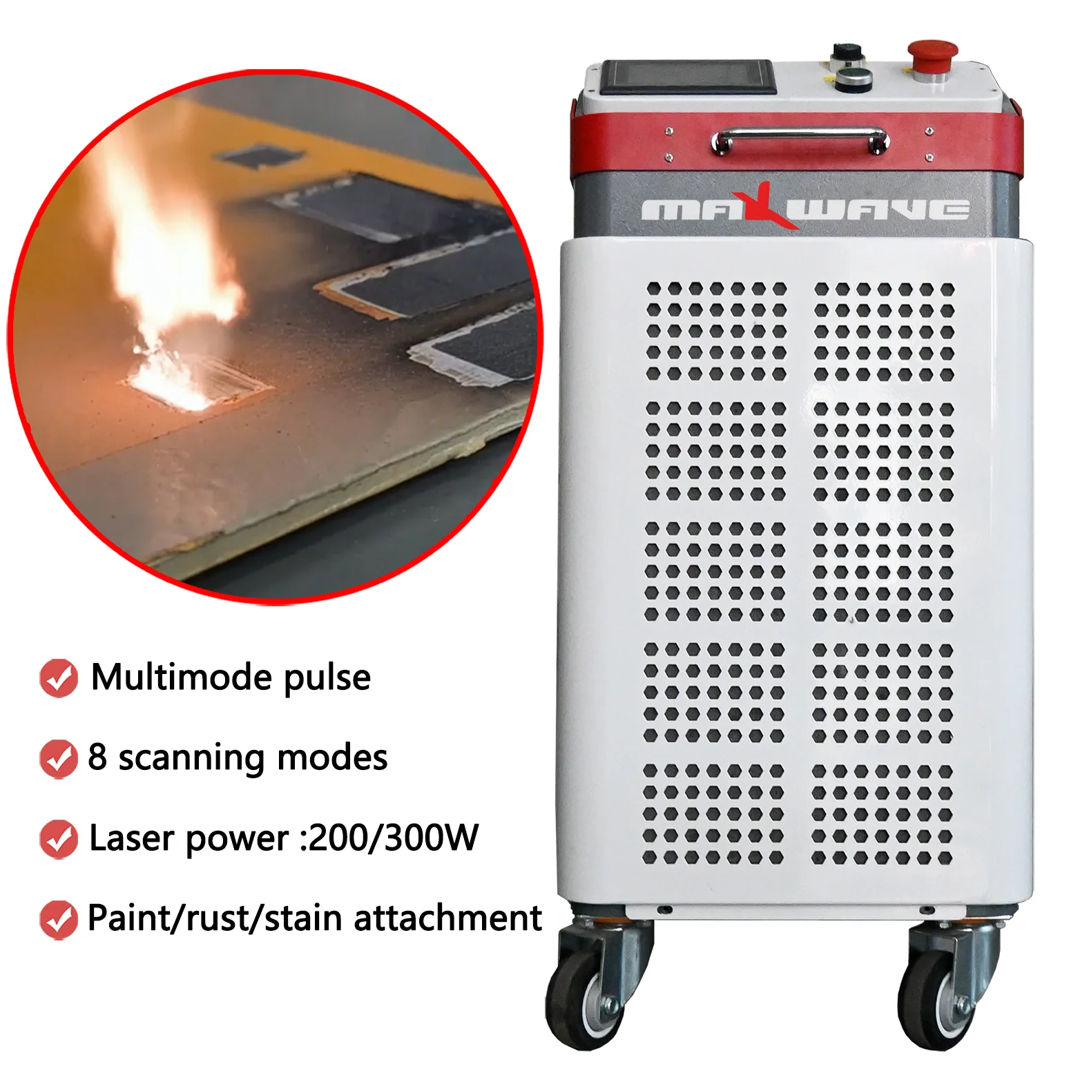 

Rust Remover Machine 220V 110V Multimode Pulse Oxide Painting Coating Removal Frederic Laser Cleaning Machine Handheld Laser