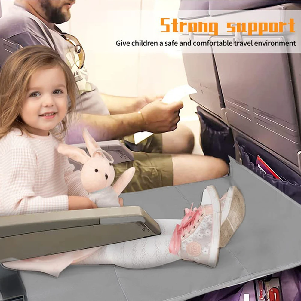 Baby Pedals Bed Toddler Airplane Seat Extender Kids Plane Travel Foot Rest Toddler Travel Bed Hammock for Baby Kids