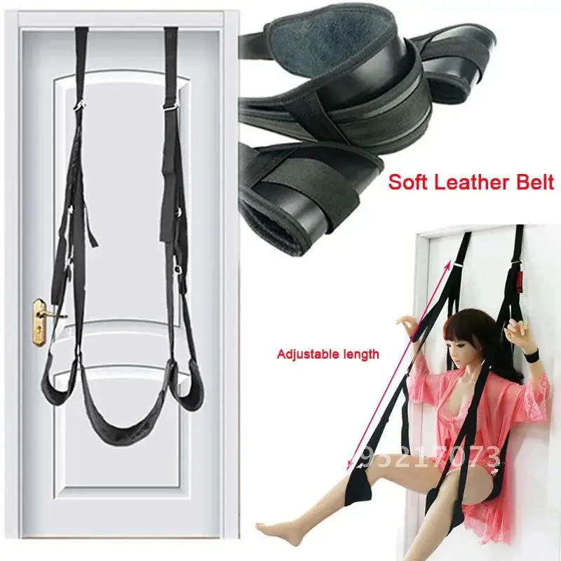 Sex Belt sex toys for couples Soft Plush BDSM Swings Swing sex Trapeze Restraint Belt Kinky Slave Hanging SM game Fetish Door On