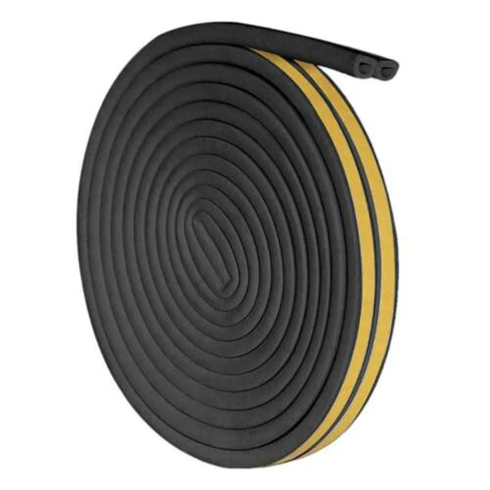 6M Weatherstrip Seal Tape for Doors EPDM Foam Rubber Excluder Windproof and Dustproof Protection for Casement Frames
