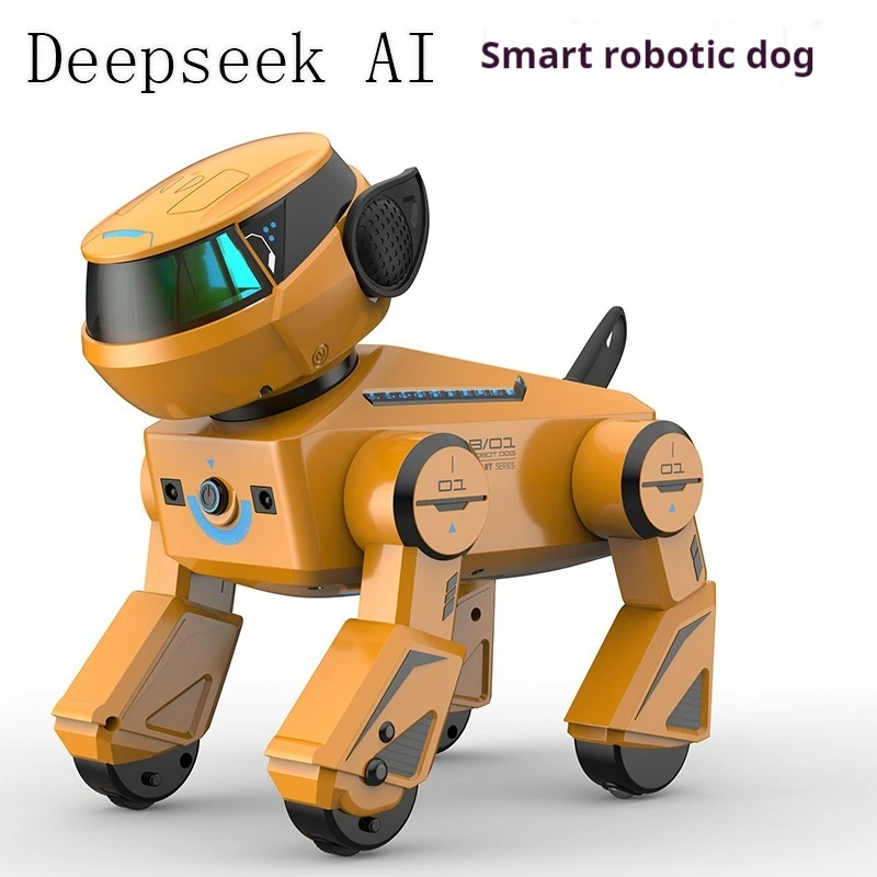 Cane Robot Intelligente AI con Controllo Gestuale e Tattile, Altoparlante Bluetooth, Funzione Canto, Illuminazione Programmabile, Giocattolo Interattivo per Bambini dai 6 Anni in su - immagine 3