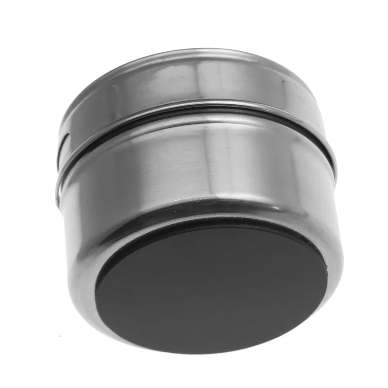 Spice Jar Seasoning Jar Spice Dispenser Seasoning Bottle Magnetic Spice Jar Set Stainless Steel Spice Tins Storage Container Pepper Seasoning Sprays Tools with Label